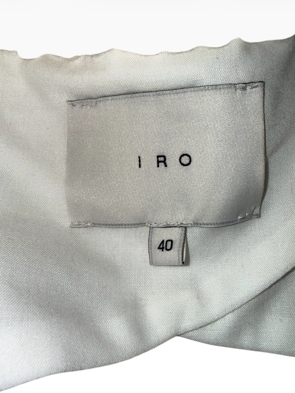 IRO Carleen Cream Shaggy Wool Blend Moto Vest Jacket Size 40 M $420 - Picture 4 of 11